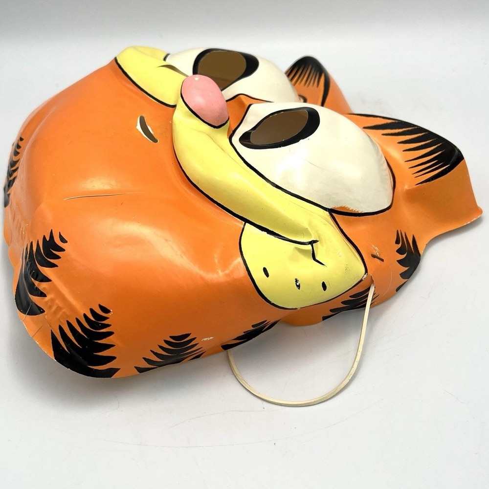 Vintage 1978 Ben Cooper "Garfield" Costume Mask w/Box, size Small 4-6 Jim Davis - Picture 4 of 13
